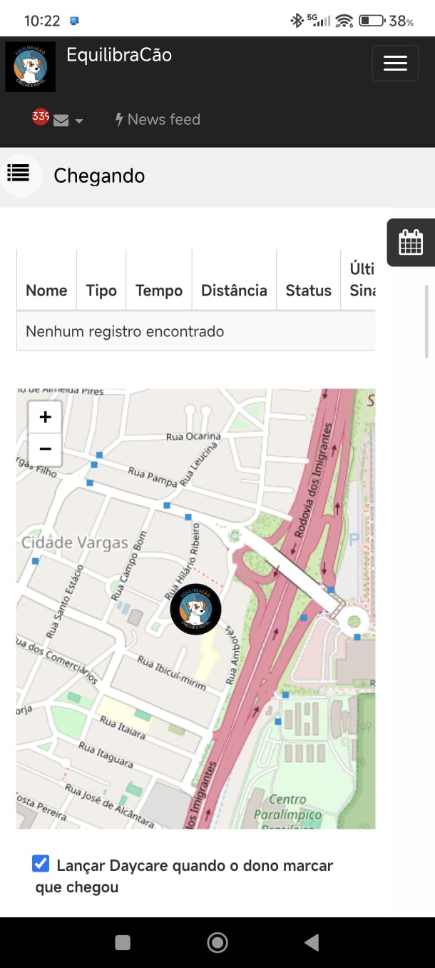 Chegando
